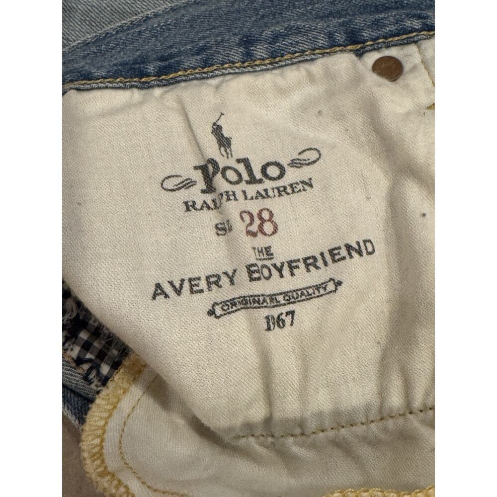 Polo Ralph Lauren Woman’s The Avery Boyfriend Patchwork Jeans New Size 28 33X28 - Picture 13 of 16